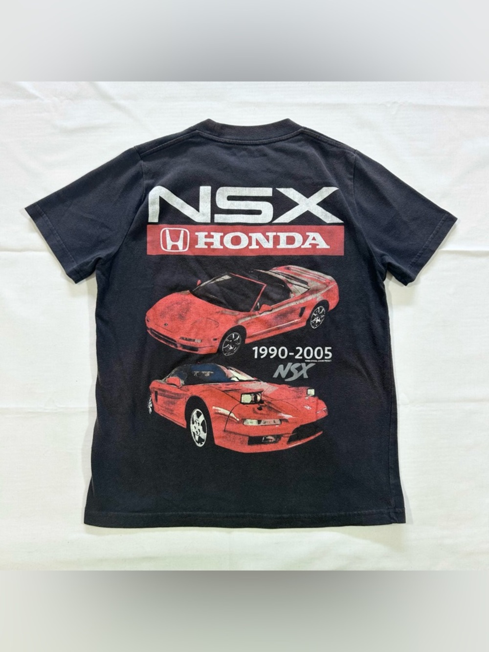 Abercrombie Kids NSX Honda Crewneck T-shirt Boys 13/14 Racing Car S/S Tee Gray